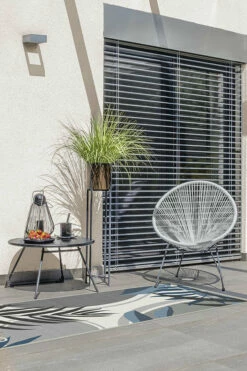 Promo 😉 Ruggable Outdoor Tulum Ivory Blue Rug 👏 -Area Rugs Sales Store tulum ivory blue C RC TR008 27 V2