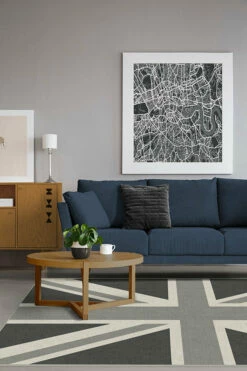 Brand new 🎉 Ruggable UK Flag Grey Rug 👏 -Area Rugs Sales Store uk flag grey C RC 0748 57 V2