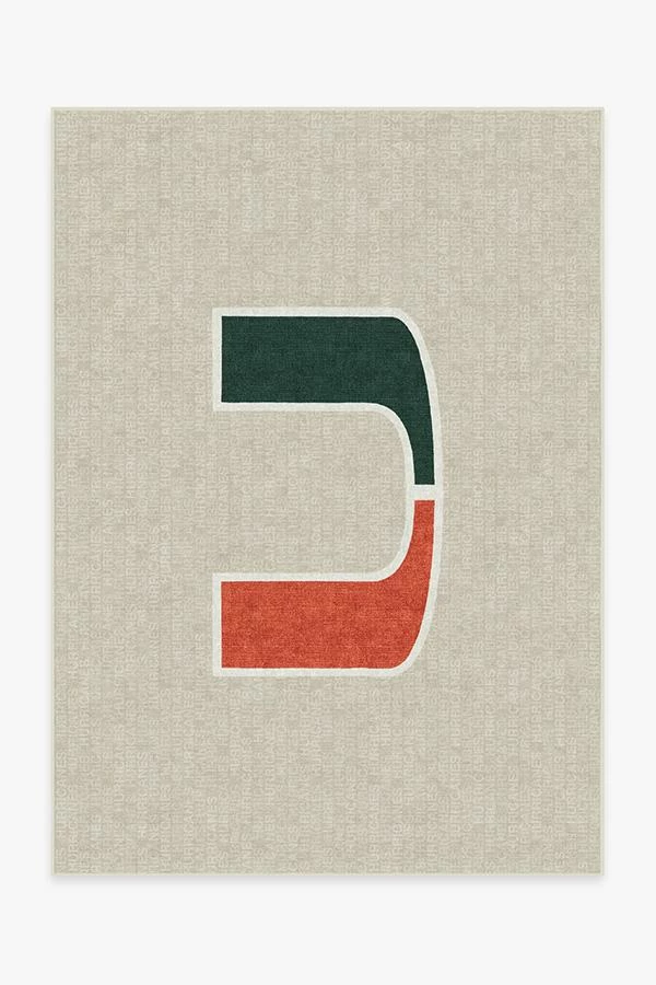 New โ Ruggable University of Miami Spirit Rug ๐ 2 New โ Ruggable University of Miami Spirit Rug ๐ - Image 2