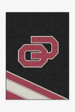 Hot Sale ✔️ Ruggable University of Oklahoma Splash Logo Rug 🔥