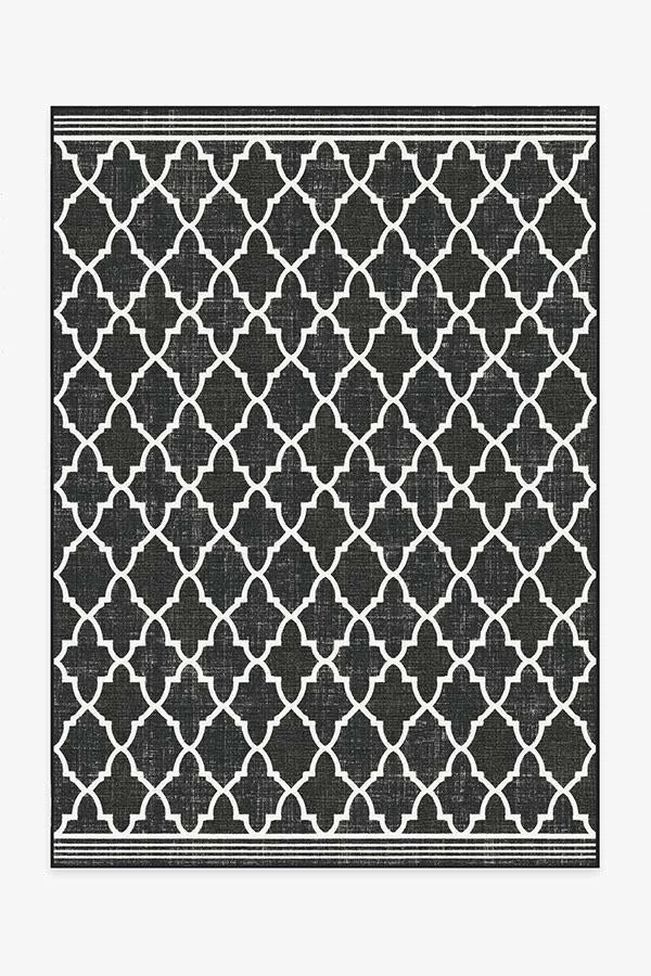 Best Pirce 🔥 Ruggable Outdoor Varia Trellis Black Rug 🛒 2 Best Pirce 🔥 Ruggable Outdoor Varia Trellis Black Rug 🛒 - Image 2