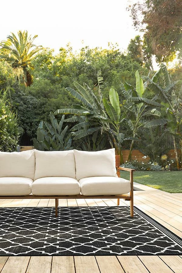Best Pirce 🔥 Ruggable Outdoor Varia Trellis Black Rug 🛒 4 Best Pirce 🔥 Ruggable Outdoor Varia Trellis Black Rug 🛒 - Image 4