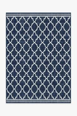 Buy 💯 Ruggable Outdoor Varia Trellis Royal Blue Rug 😀
