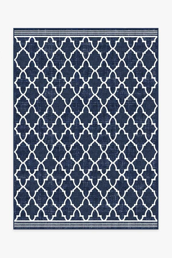 Buy 💯 Ruggable Outdoor Varia Trellis Royal Blue Rug 😀 2 Buy 💯 Ruggable Outdoor Varia Trellis Royal Blue Rug 😀 - Image 2
