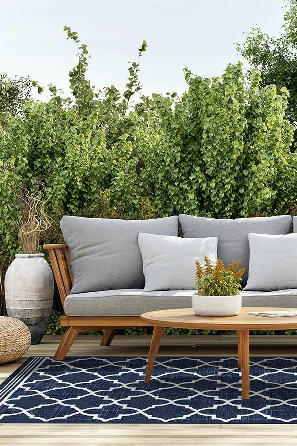 Buy 💯 Ruggable Outdoor Varia Trellis Royal Blue Rug 😀 8 Buy 💯 Ruggable Outdoor Varia Trellis Royal Blue Rug 😀 - Image 8