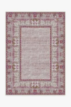 Best deal 🧨 Ruggable Vintage Daisy Bordered Fuchsia Rug 🔔