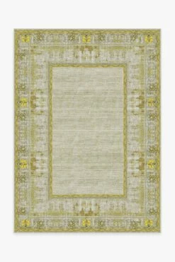 Area Rugs Sales Store 34 Deals βοΈ Ruggable Vintage Daisy Bordered Yellow Rug π§¨
