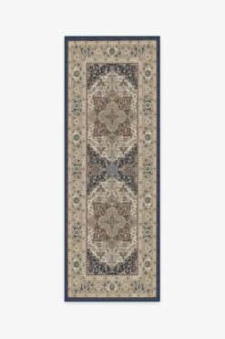 Cheap ✔️ Ruggable Vintage Heriz Ivory Blue Rug 🔔 -Area Rugs Sales Store vintage heriz ivory blue A RC 0500 27 V2