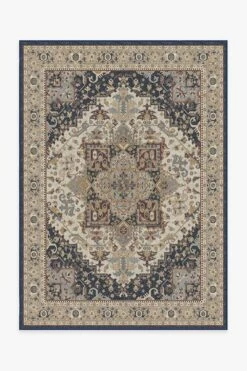Cheap โ๏ธ Ruggable Vintage Heriz Ivory Blue Rug ๐