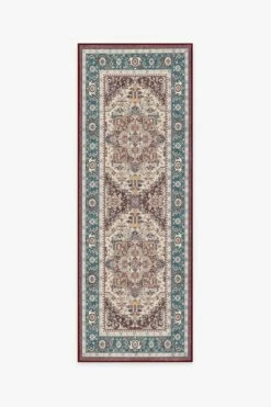 Brand new 🌟 Ruggable Vintage Heriz Ruby Rug 💯 -Area Rugs Sales Store vintage heriz ruby A RC 0498 27 V2