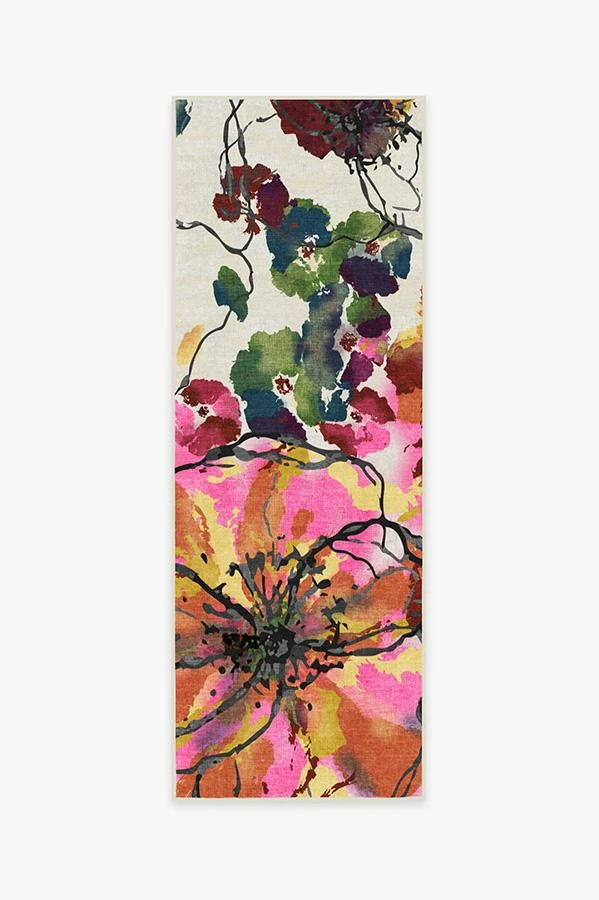 Budget ๐ Ruggable Watercolor Floral Multicolor Rug ๐ 5 Budget ๐ Ruggable Watercolor Floral Multicolor Rug ๐ - Image 5