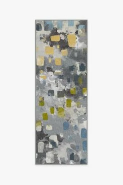 Deals 👏 Ruggable Watercolor Paintwork Grey Rug 🎁 -Area Rugs Sales Store watercolor paintwork grey A RC 0201 27