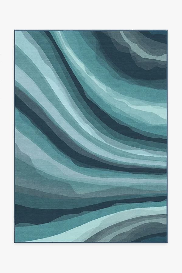 Discount 😀 Ruggable Sale Watercolor Waves Blue Rug 👏 1 Discount 😀 Ruggable Sale Watercolor Waves Blue Rug 👏