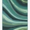 Outlet 😉 Ruggable Watercolor Waves Citrus Green Rug 🎉