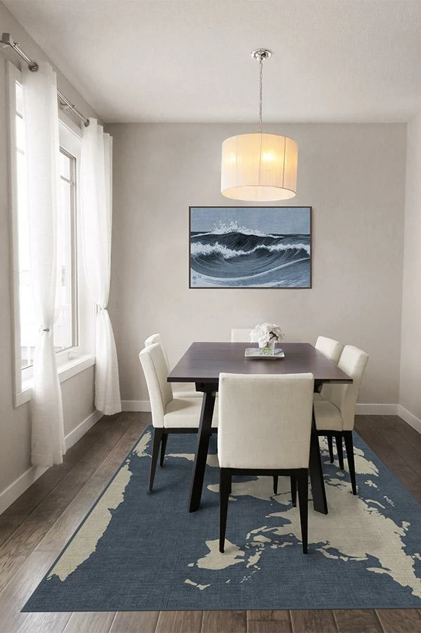 Outlet โ๏ธ Ruggable World Map Blue Rug ๐ 4 Outlet โ๏ธ Ruggable World Map Blue Rug ๐ - Image 4