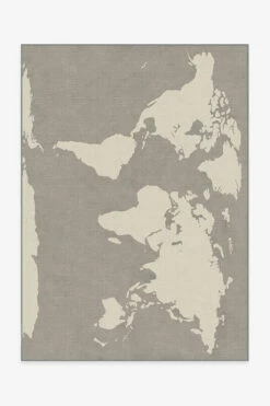 Cheap โจ Ruggable World Map Charcoal Rug ๐