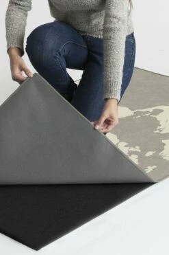 Cheap โจ Ruggable World Map Charcoal Rug ๐ 13 Cheap โจ Ruggable World Map Charcoal Rug ๐ -Area Rugs Sales Store world map charcoal B RC 0753 27