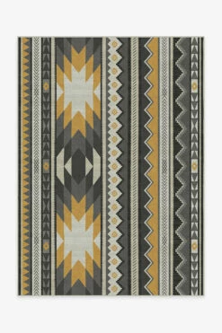 Best Pirce 😉 Ruggable Yuma Yellow Grey Rug 🎁