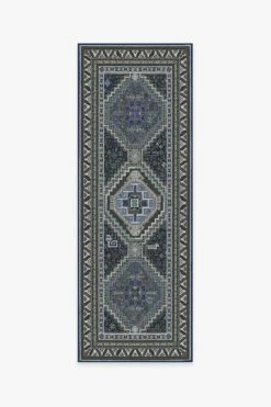 Hot Sale ✨ Ruggable Zareen Steel Blue Rug 🔥 -Area Rugs Sales Store zareen qashqai steel blue B RC JB002 27