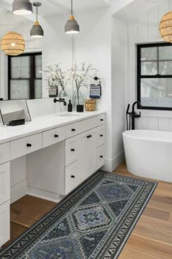 Hot Sale ✨ Ruggable Zareen Steel Blue Rug 🔥 -Area Rugs Sales Store zareen qashqai steel blue C RC JB002 27