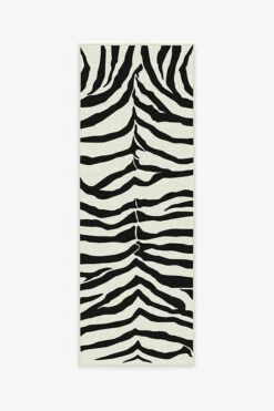 Promo ✔️ Ruggable Zebra Black Rug 👏 -Area Rugs Sales Store zebra black A RC 0027 27