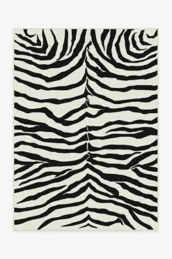 Promo ✔️ Ruggable Zebra Black Rug 👏